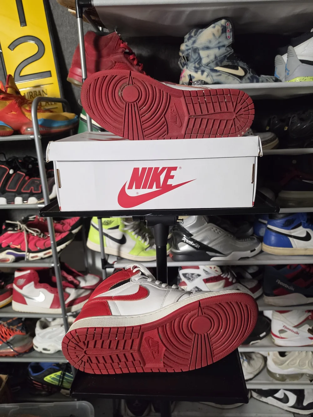 🔥 Nike Jordan 1 Heritage OG Red White Black High-Top Basketball Sneakers 10.5